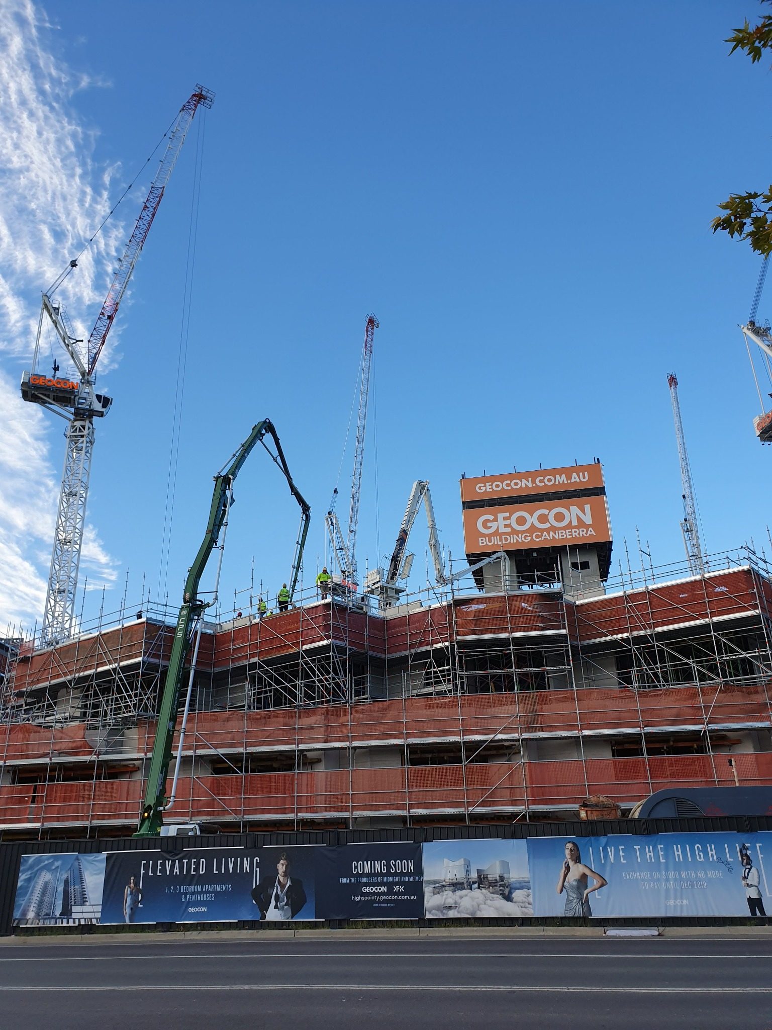 Large concrete pour